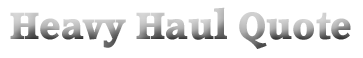 Heavy Haul Quote